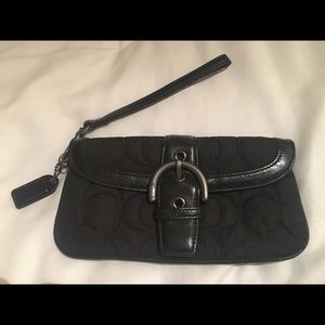 Black Coach wristlet